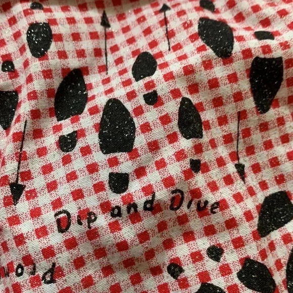 $5 add-on  with any purchase, cute cotton apron with square dancing motif - Picture 3 of 4